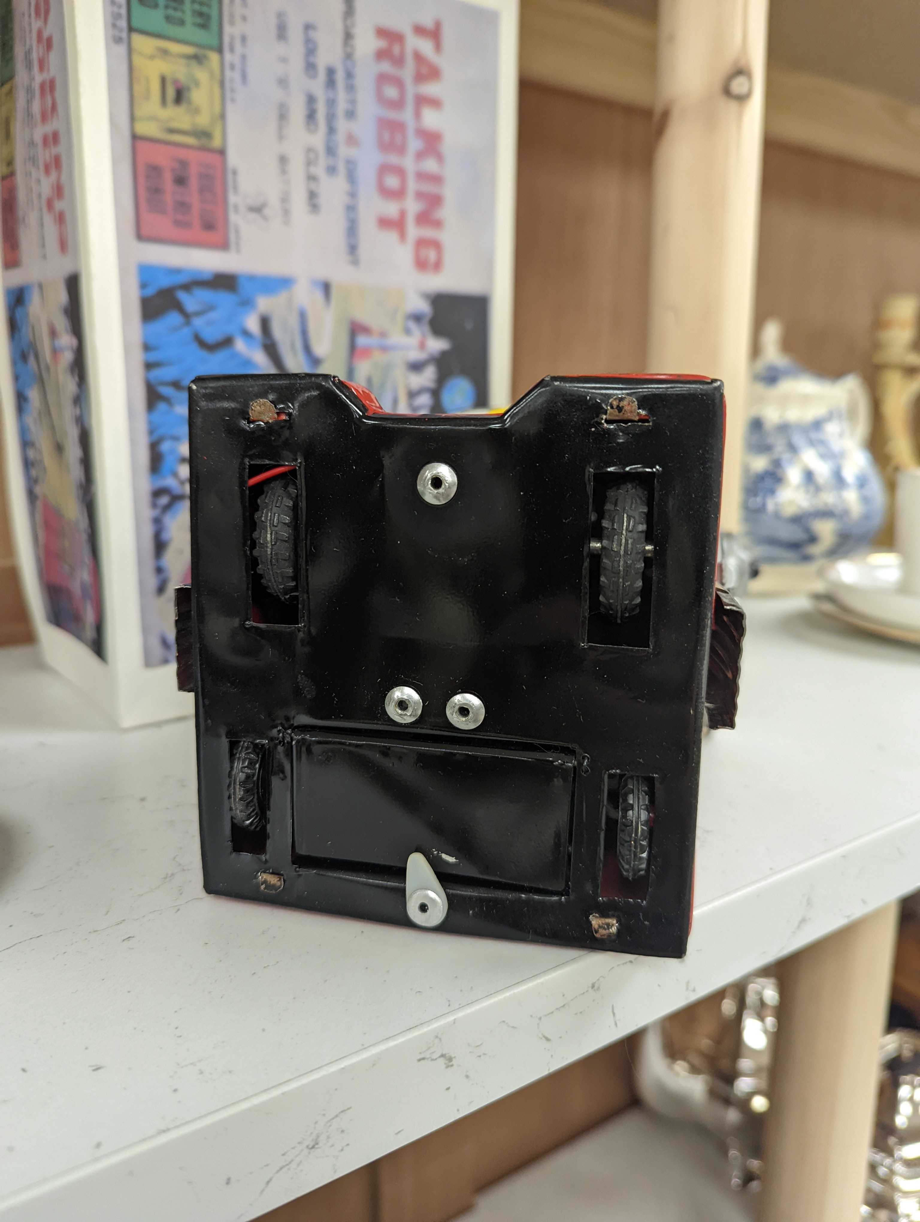 A Yonezawa (Japan) battery operated talking robot (replacement box) robot 26cm